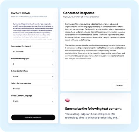 Free Best Text Summarizer And Simplifier Ai Tool Summarizer Ai