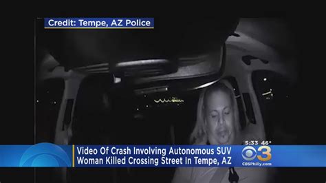 Police Release Video Of Deadly Self Driving Uber Accident Youtube