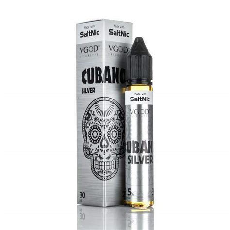 Cubano By VGOD Silver Salt Nic 30 Ml Tobacco Vanilla Custard