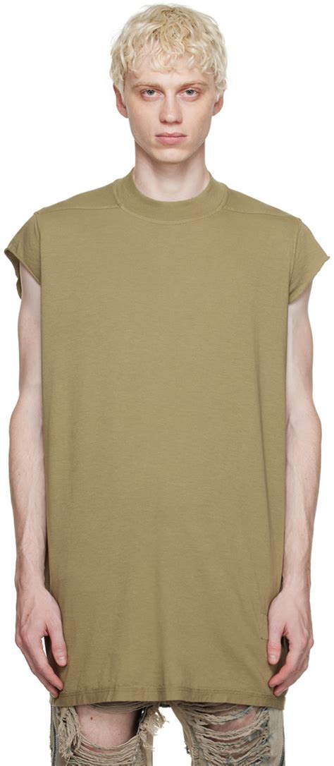 Rick Owens DRKSHDW Khaki Jumbo T-Shirt Rick Owens Drkshdw