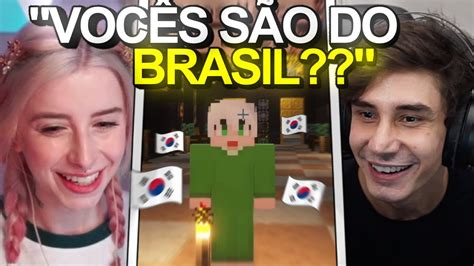 BRASILEIROS CONHECENDO PLAYER COREANO DO QSMP QSMP BRASIL YouTube