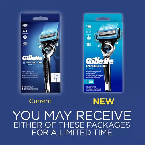 Gillette ProGlide Chill Razor + 1 Blade Refill - Shop Razors & blades ...