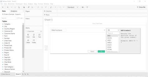 Date Functions In Tableau GeeksforGeeks