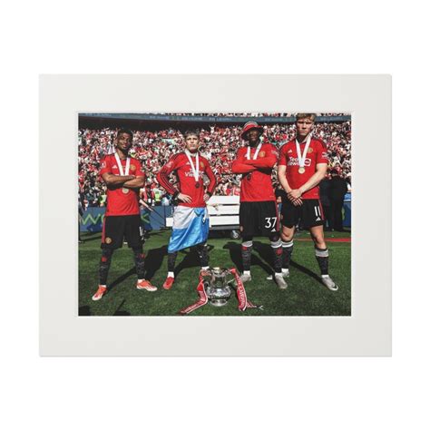 Man Utd Mainoo Garnacho Hoejlund Diallo FA Cup Fine Art Prints