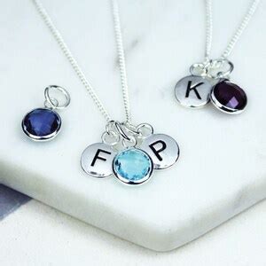 January Birthstone Necklace Personalized Jewelry for Women January Birthday Gifts Capricorn ...