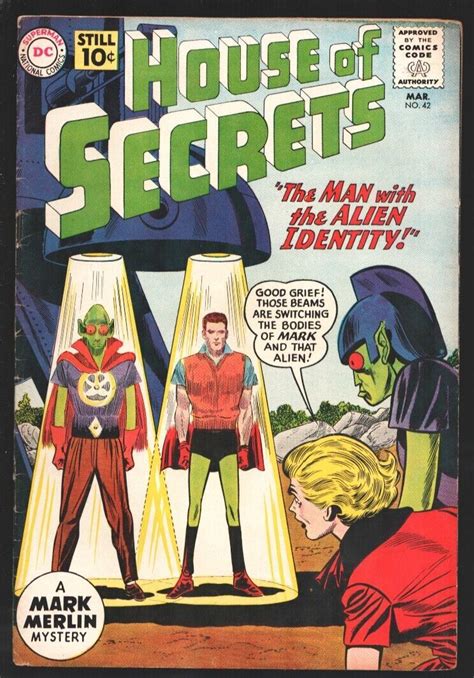 House Of Secrets Dc Mark Merlin Appears Man With The Alien