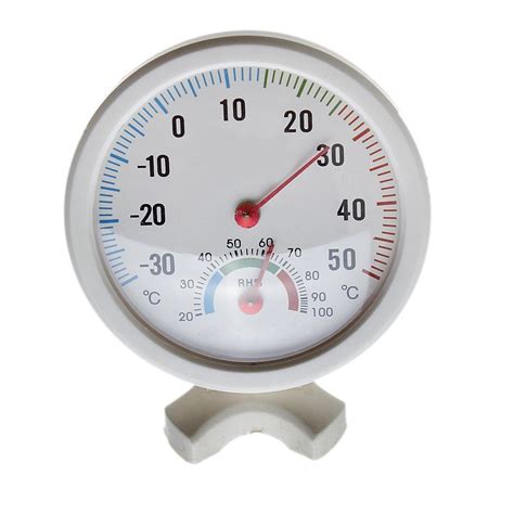 SODIAL R Thermometre Hygrometre Aiguille Cadran Rond TESTEUR Exterieur