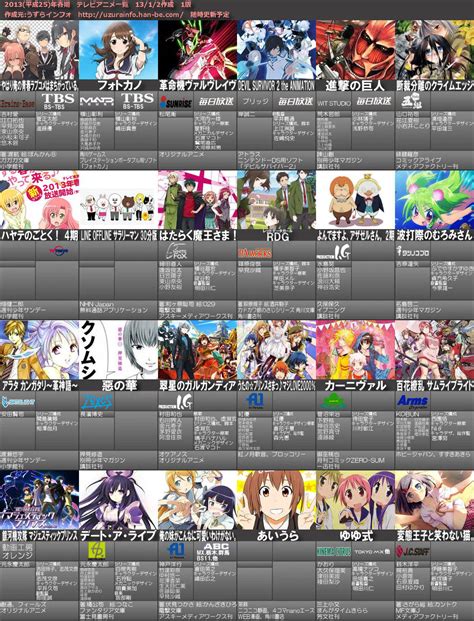 Anime Schedule 2024 Ambur Marianna