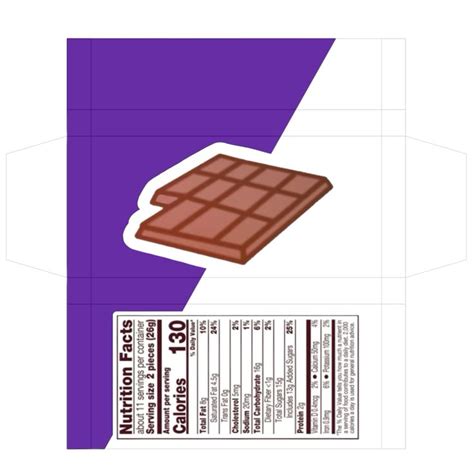 Dandys World Chocolate Bar Papercraft Pt