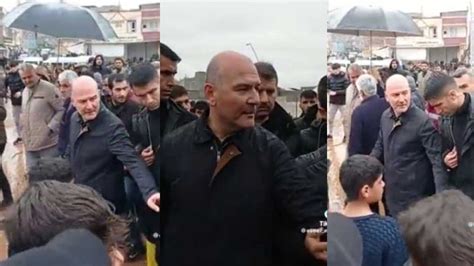 Bakan Soylu Ya Afet B Lgesi Anl Urfa Da Protesto