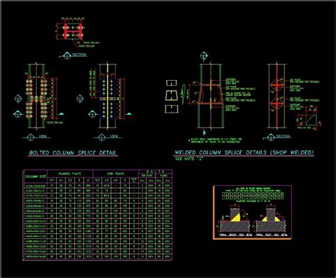 Isolated Footing With Steel Column Dwg Block For Autocad • Designs Cad