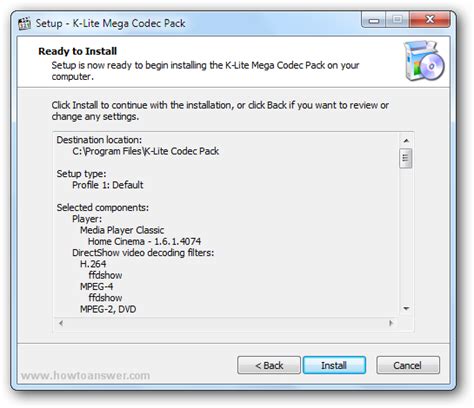 How To Install K Lite Codec Pack