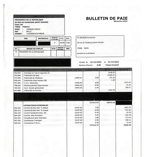 Révélation de la fiche de salaire dEmmanuel Macron une victoire de