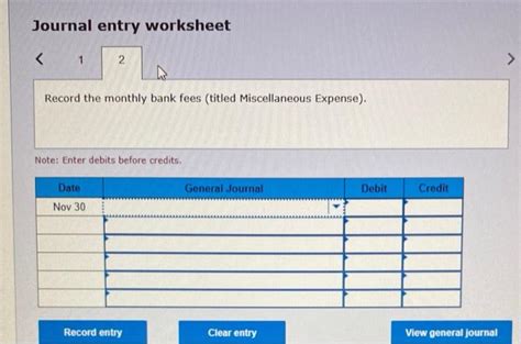 Solved Tableau Da Mini Case Entries From A Bank Chegg