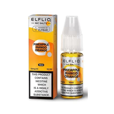 Elfliq S Pineapple Mango Orange Nic Salt E Liquid Tropical Citrus