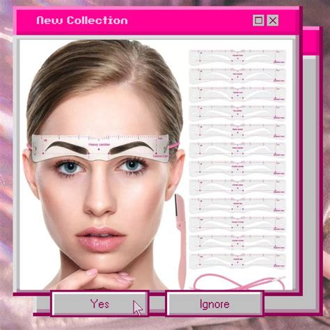 Jual Eyebrow Stensil Template Make Up Alis Brow Class Drawing Guide