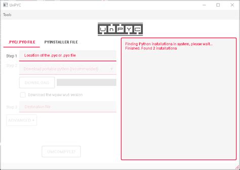 Github Futuristicgoo Unpyc A Gui Tool For Uncompiling Python Bytecode