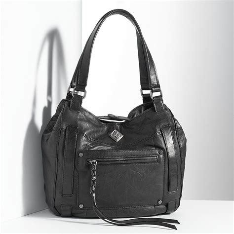 Simply Vera Vera Wang Venezia Leather Hobo Kohls Simply Vera Wang