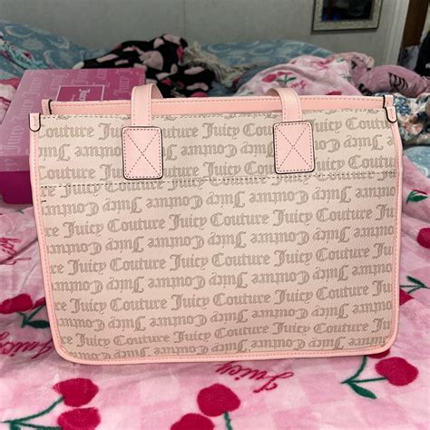 Brand New Light Pink And Beige Juicy Couture Tote Bag Depop