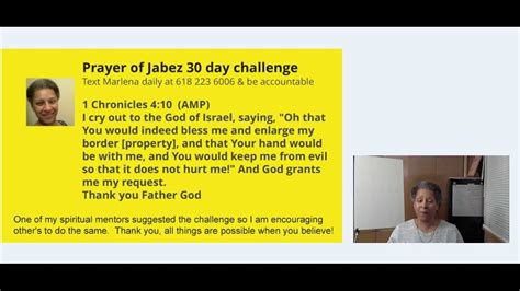 Prayer Of Jabez Day Challenge Youtube