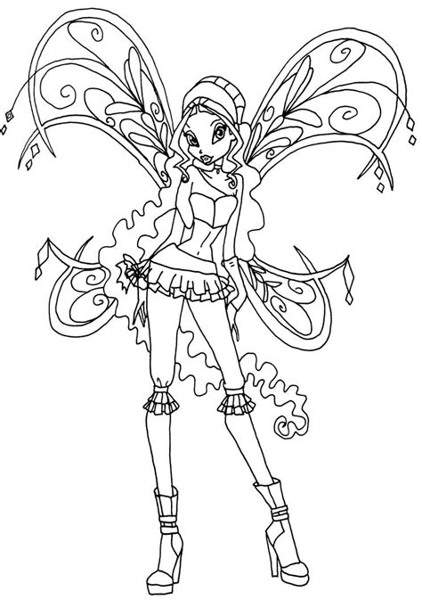 Winx Club Layla Coloring Pages Dontly Me Images Collections