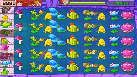 Plants Vs Zombies Survival Night Plants Vs All Zombies Strategy