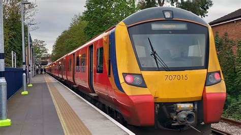 SWR Class 707 Departing Shepperton 27 4 2023 YouTube