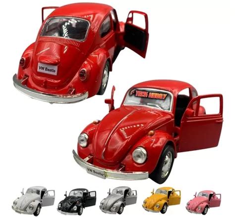 Miniatura Fusca Volkswagen Abre Porta E Cap Ferro Fric O