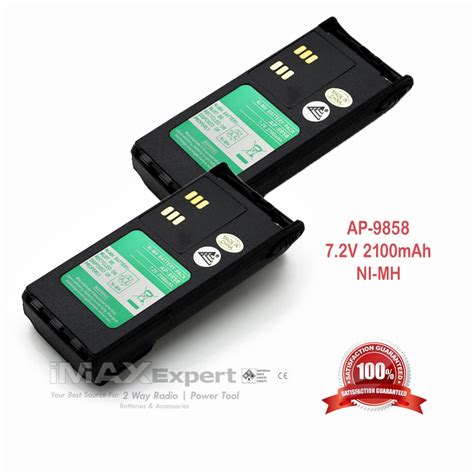 2x 7 2V 2100mAh NiMh Battery For Motorola NTN9858 XTS1500 NTN9815