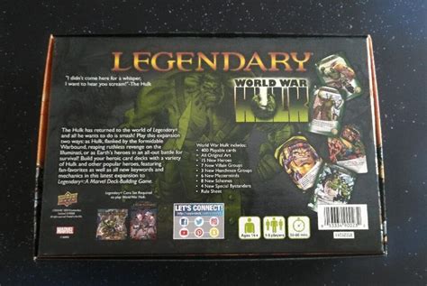 Marvel Legendary World War Hulk Board Game Expansion Complete W Custom