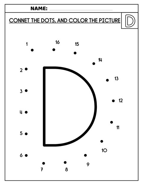 Dot To Dot Alphabet Uppercase Printable Worksheets Activity Etsy