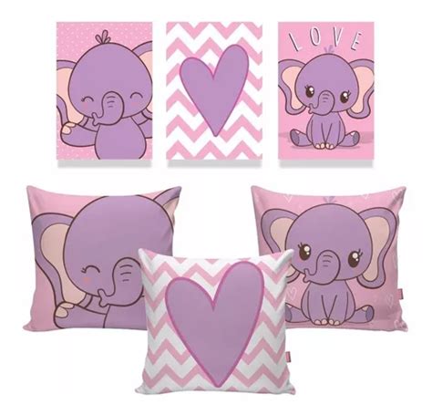 Kit De Marcos Decorativos Fundas Cojines Con Forma De Elefante