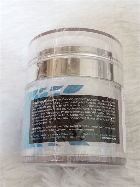 Simply Vital Collagen Retinol Hyaluronic Acid Anti Aging Recovery