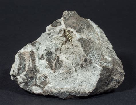 Millerite with Calcite - Cambrian Colliery, Clydach Vale, Rhondda Cynon ...