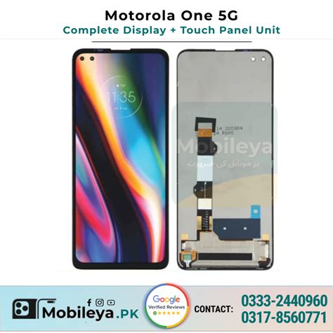 Motorola One 5g Lcd Display Panel With Fitting Mobileya