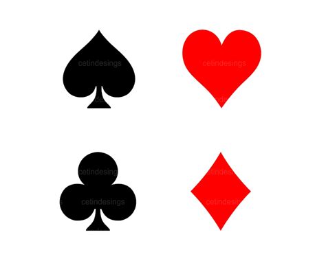 Playing Card Suits Svg Playing Card Suits Png Spades Svg Hearts Svg