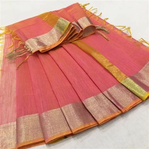 2 35 Metres Gold Cross Shades Dupatta Banarasi Chanderi Cotton Slub