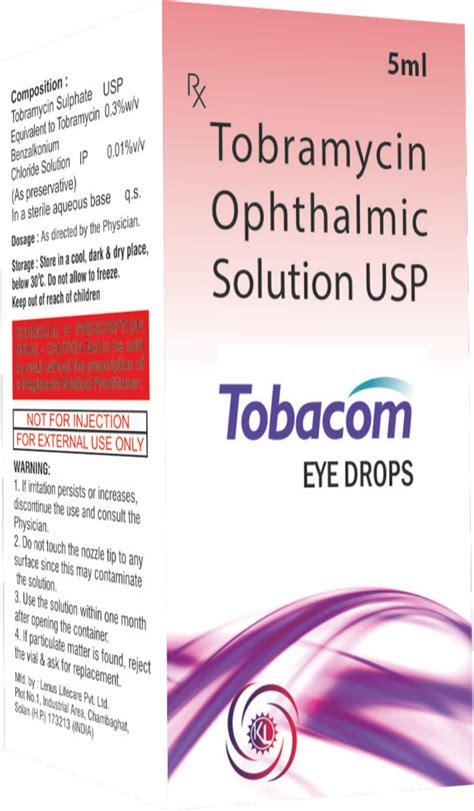 Tobramycin Ophthalmic Solution Usp At Rs 120piece Eye Drops In