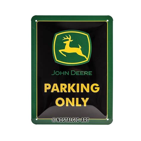 John Deere Parking Sign Etsy