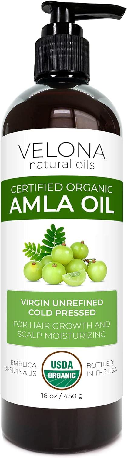 velona Aceite de Amla orgánico certificado por USDA 16 onzas Aceite