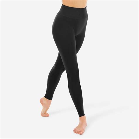 Legging Danse Modern Jazz Sans Couture Taille Haute Fille Noir Starever Decathlon Ch