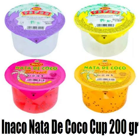 Jual Inaco Nata De Coco Cup 200 Gr All VArian Shopee Indonesia