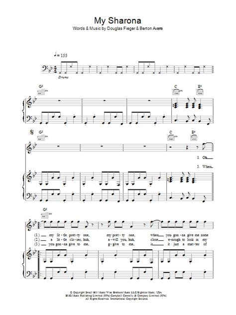 My Sharona Sheet Music | The Knack | Piano, Vocal & Guitar