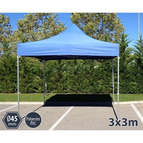 TENTE BARNUM PLIANT ALU 3X3 BLEU PRO 45 POLYESTER Cdiscount Jardin