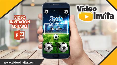 Video Invitaci N De Futbol Editable Video Invita