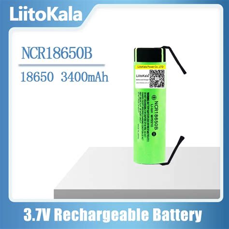 Liitokala Quente 100 Original Novo Ncr18650b 3 7 V 3400 Mah 18650