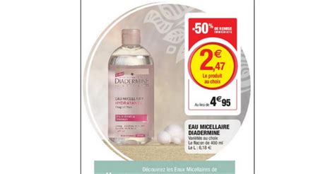 Anti Crise Fr Bon Plan Eau Micellaire Diadermine Chez Magasins UBon