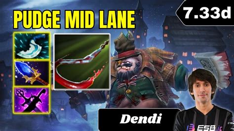 Patch D Dendi Pudge Mid Lane Gameplay Dota Full Match