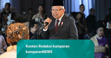 Ma Ruf Amin Minta Istilah Kampus Pendidikan Tersier Tak Digunakan Lagi