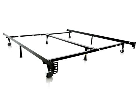 4 Way Low Profile Universal Adjustable Metal Bed Frame With Wheels